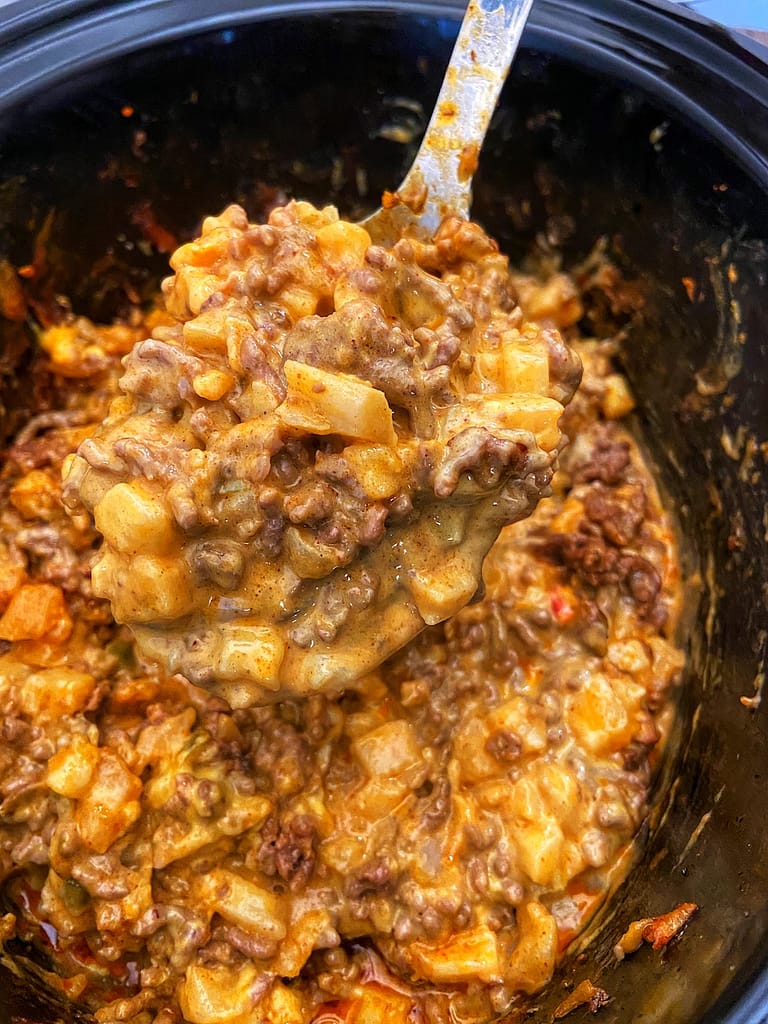 Taco Crock Pot Hashbrown Casserole